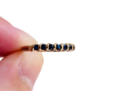 9ct Gold Sapphire Stacking Ring