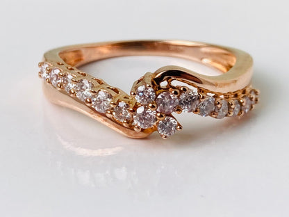 9ct Rose Gold Diamond Ring