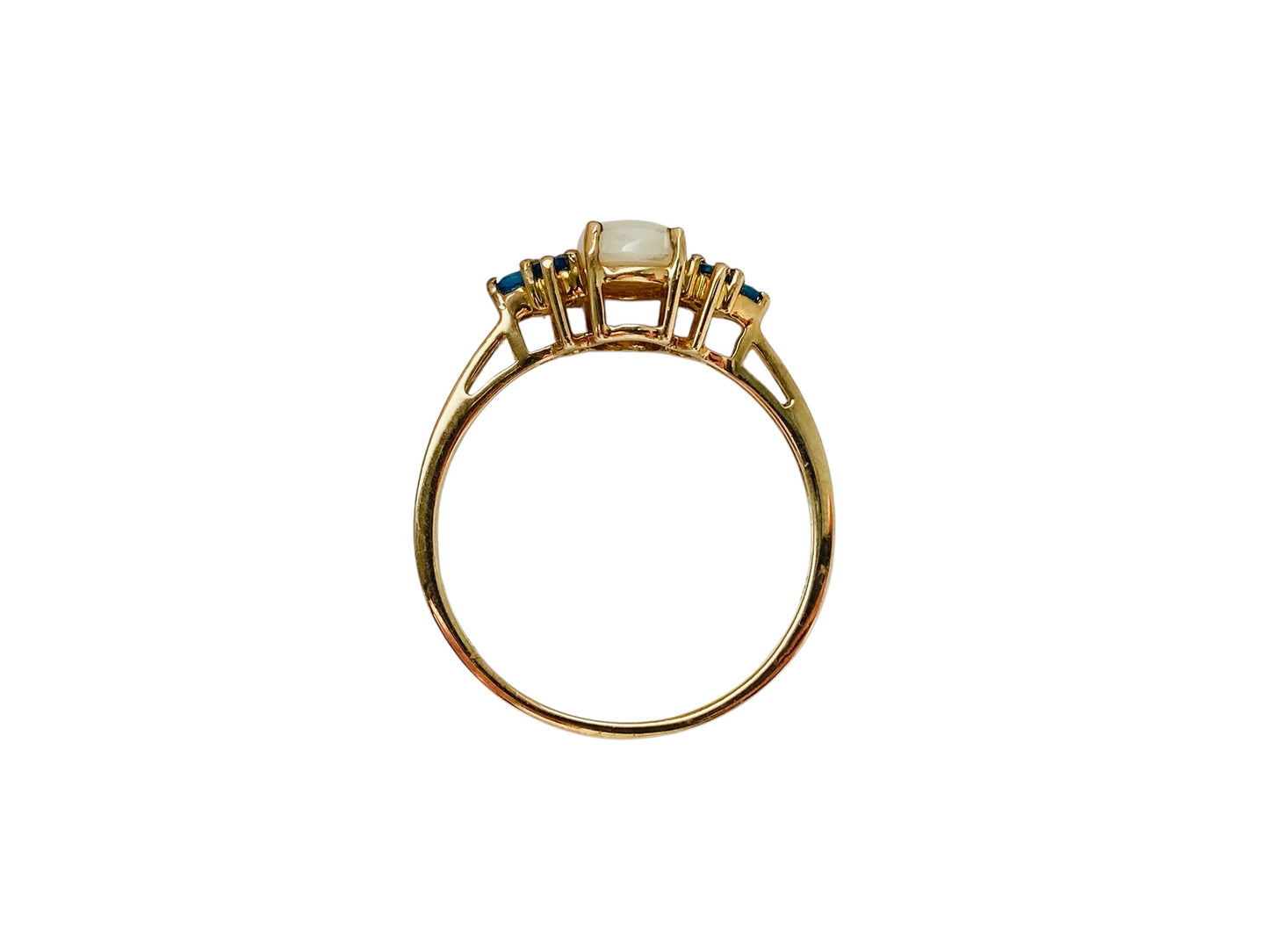 9ct Gold Opal & Apatite ring