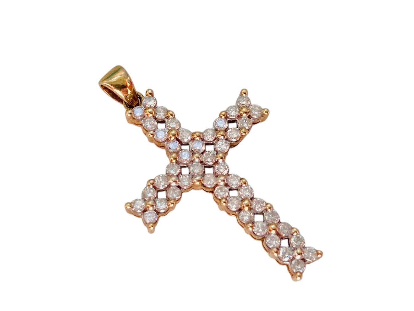 9ct Gold 0.50ct Diamond Cross Pendant