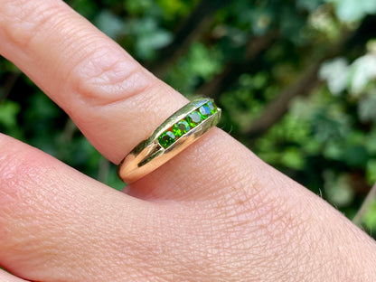 14ct Gold Diopside Dome Ring