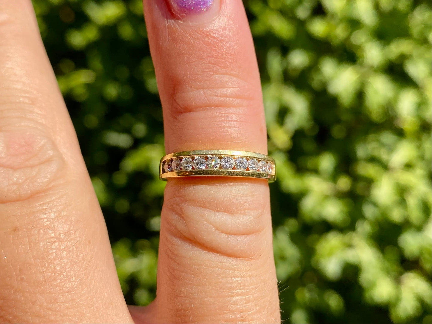 18ct Gold Ten-Stone Diamond Ring