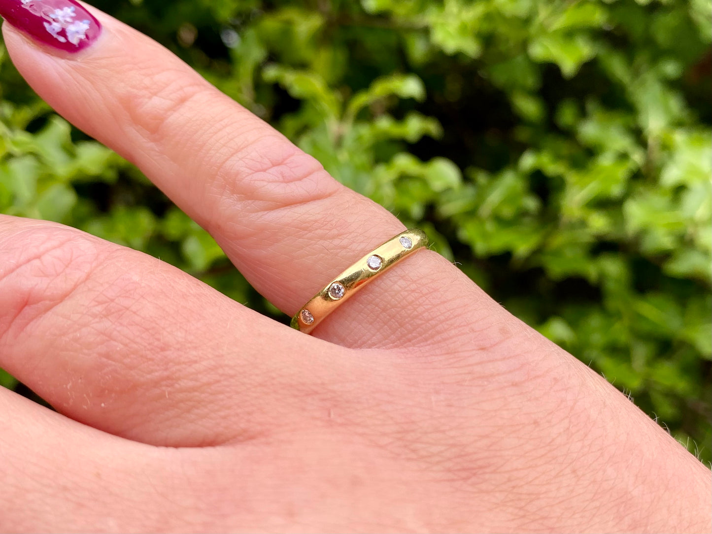 18ct Gold Five-Stone Diamond Band Ring