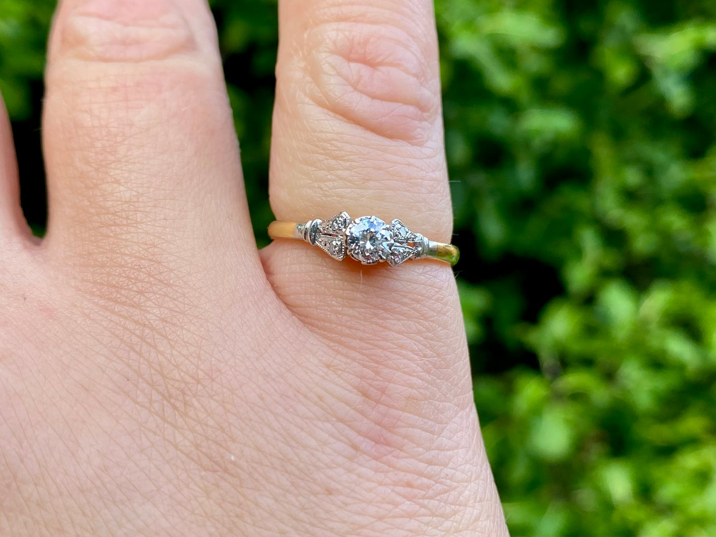 Antique 18ct Gold Diamond Ring