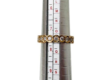 14ct Gold Full Diamond Band Ring