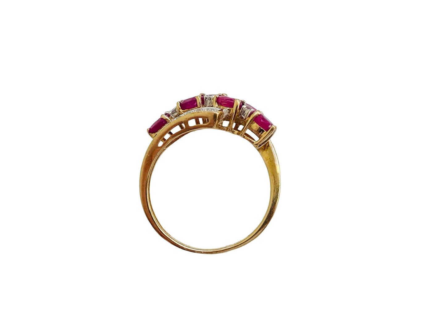 9ct Gold Ruby & Diamond Ring
