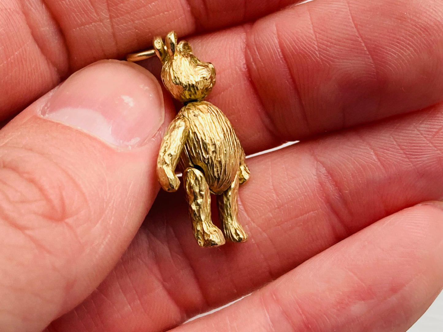 9ct Gold Articulated Bear Pendant