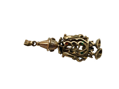 9ct Gold Articulated Clown Pendant