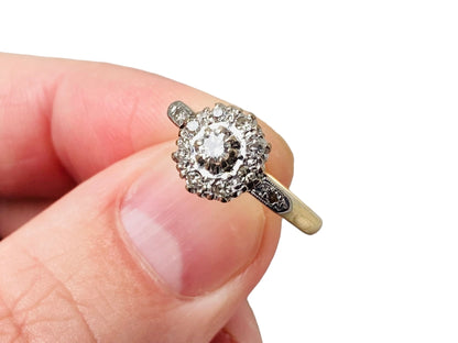 Vintage 18ct Gold Diamond Ring