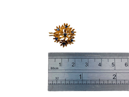 Vintage 14ct Gold Sapphire Pendant