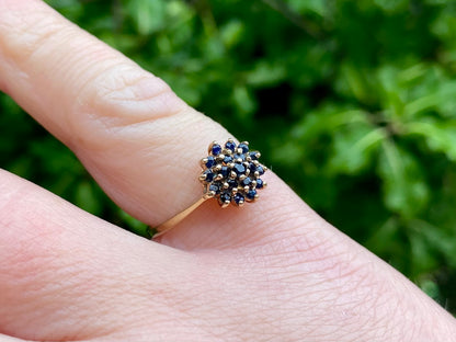 Vintage 9ct Gold Sapphire Ring