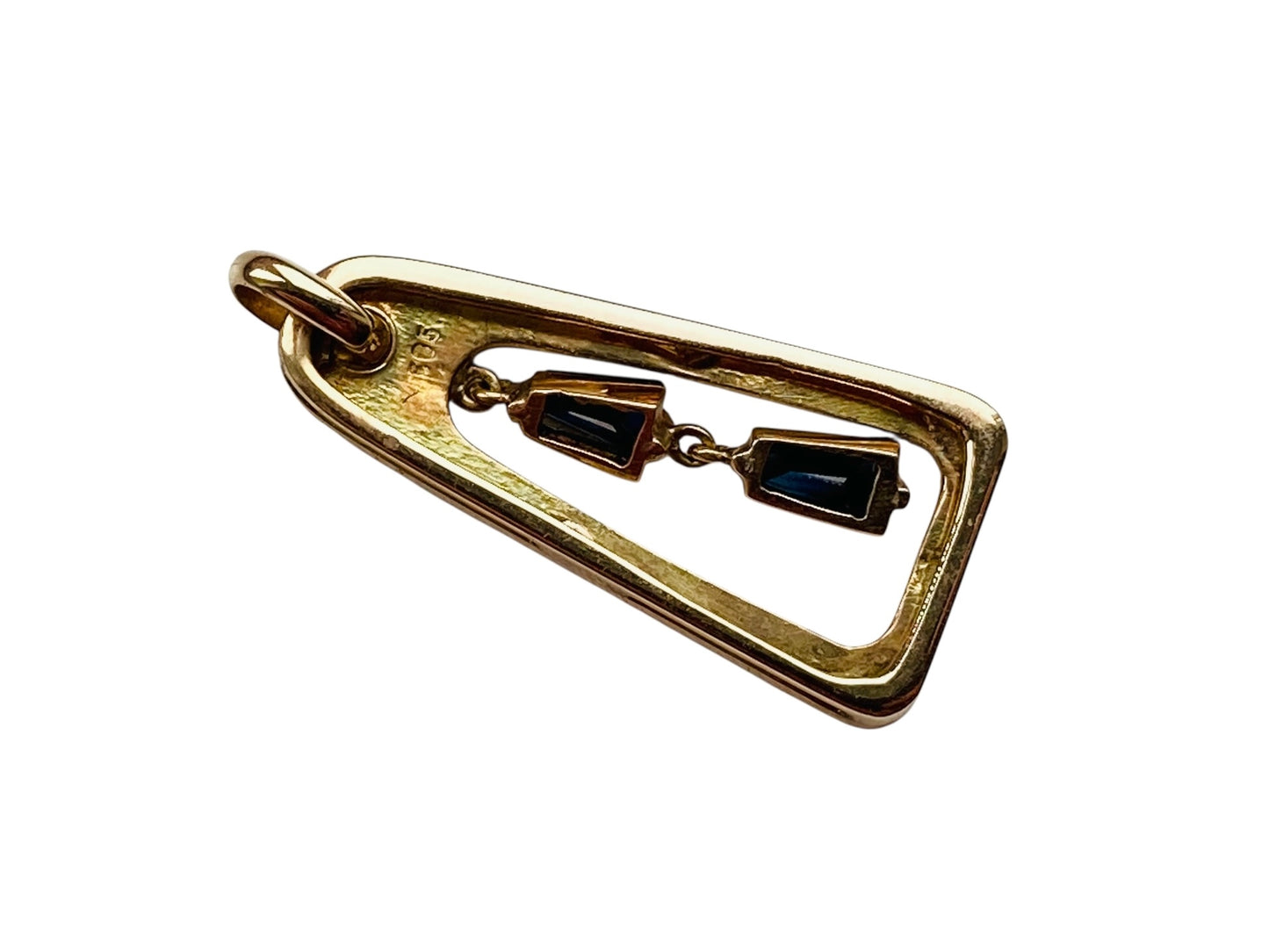 14ct Gold Sapphire Pendant