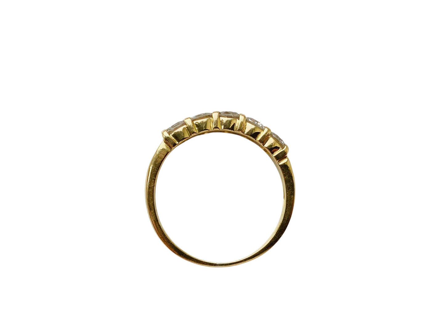 Vintage 18ct Gold Five-Stone Diamond Ring