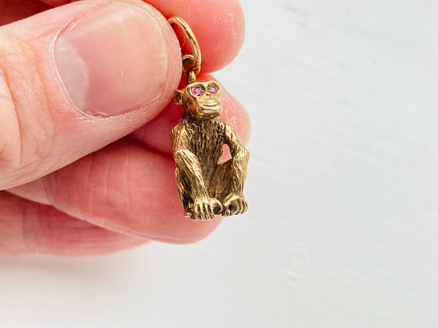 Vintage 9ct Gold Monkey Pendant