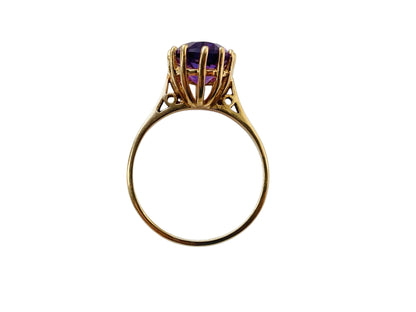Vintage 9ct Gold Amethyst Ring