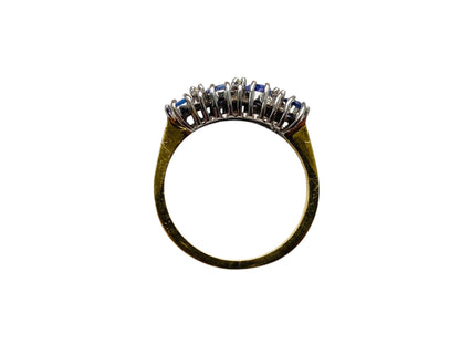 Vintage 18ct Gold Tanzanite & Diamond Ring