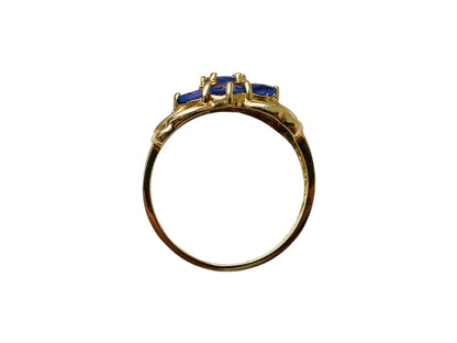 9ct Gold Tanzanite & Diamond Ring