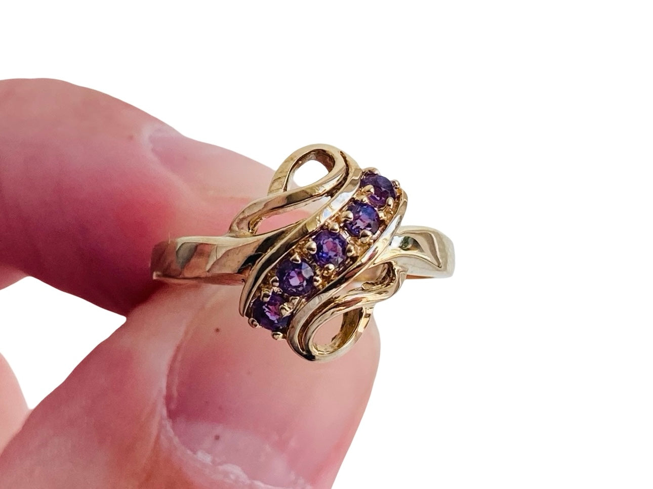 Vintage 9ct Gold Amethyst Ring