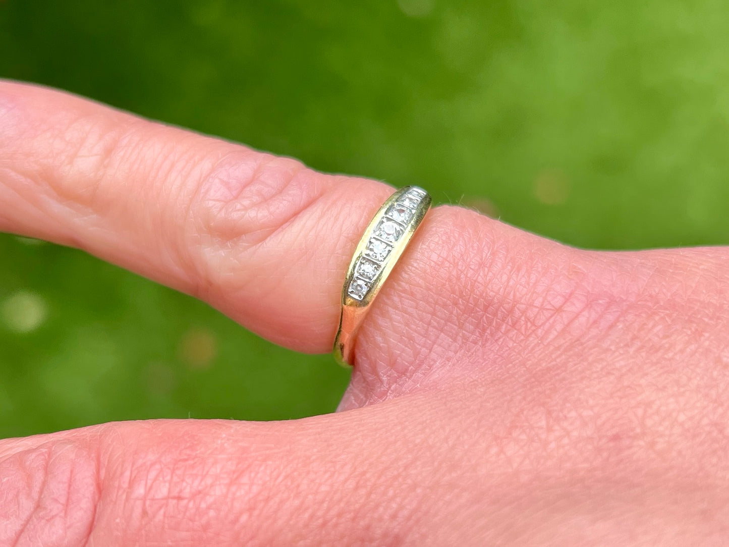 Vintage 18ct Gold Diamond Ring