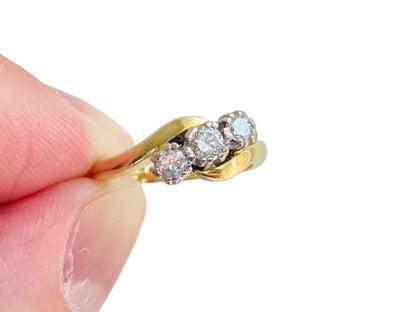 18ct Gold Diamond Three-Stone Ring