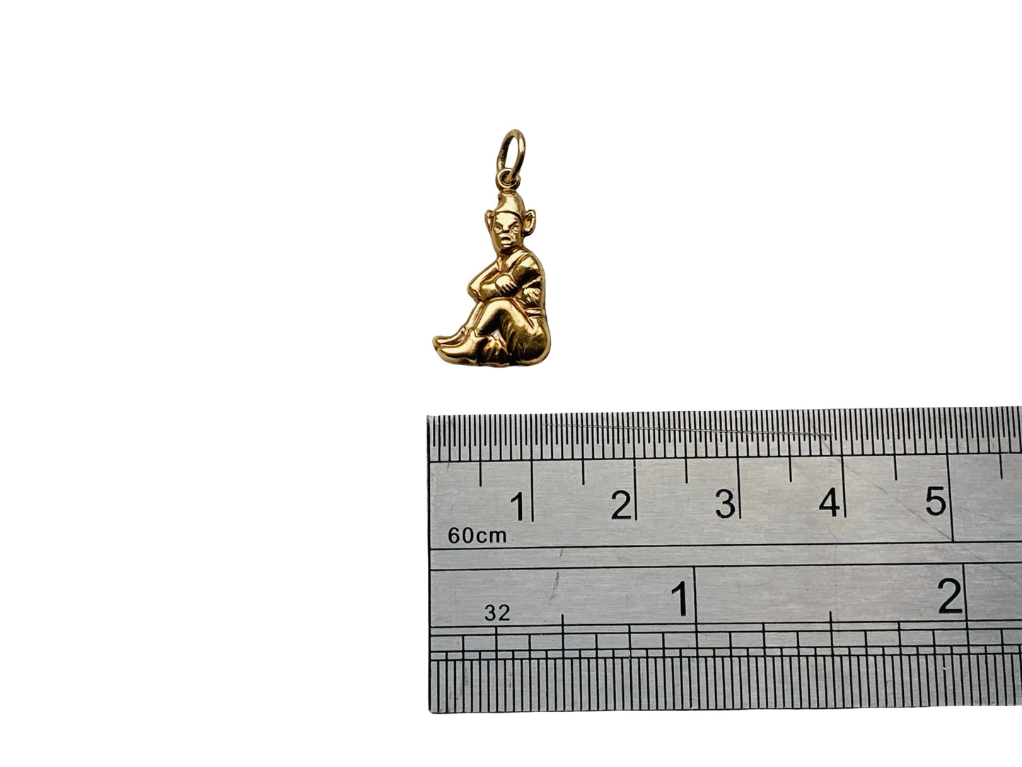 Vintage 9ct Gold Elf Pendant