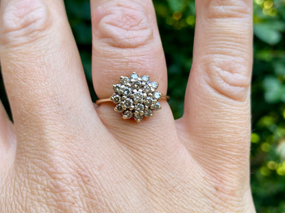 9ct Gold Champagne Diamond Ring