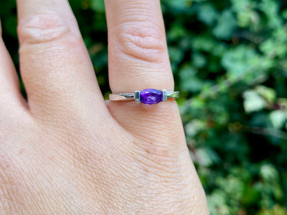 9ct Gold Amethyst Ring