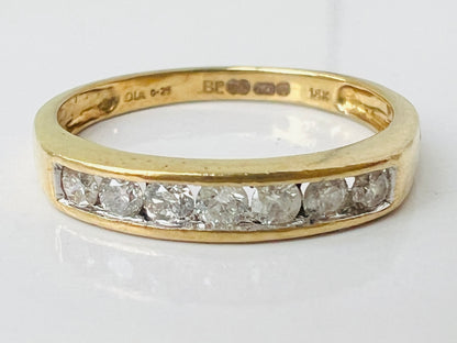 18ct Gold Seven-Stone Diamond Ring