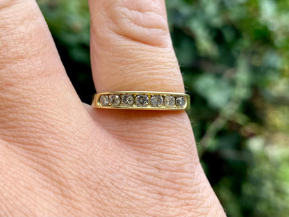 18ct Gold Seven-Stone Diamond Ring