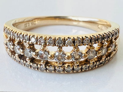 9ct Gold Diamond Ring