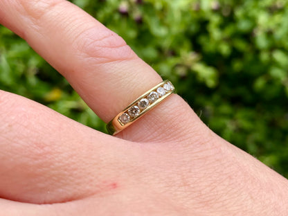 18ct Gold Seven-Stone Diamond Ring