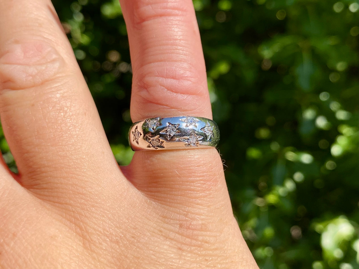 Vintage 9ct Gold Diamond Ring