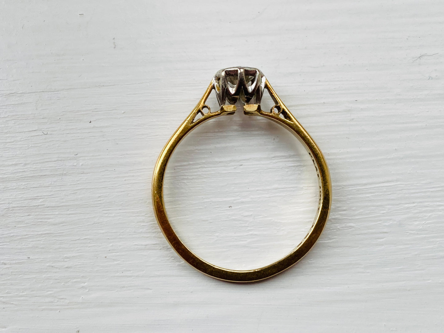 Antique 18ct Gold & Platinum Diamond Ring