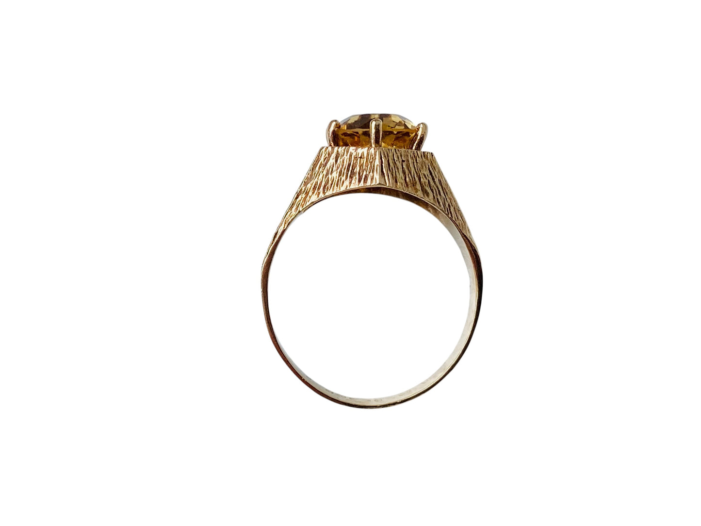 Vintage 9ct Gold Citrine Ring