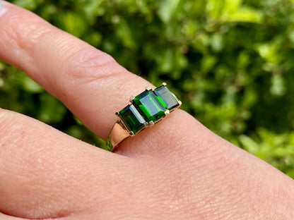 9ct Gold Diopside Ring