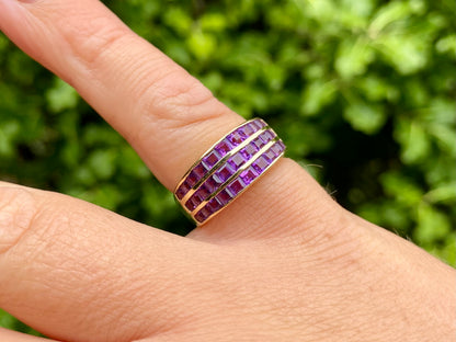 9ct Gold Amethyst Ring