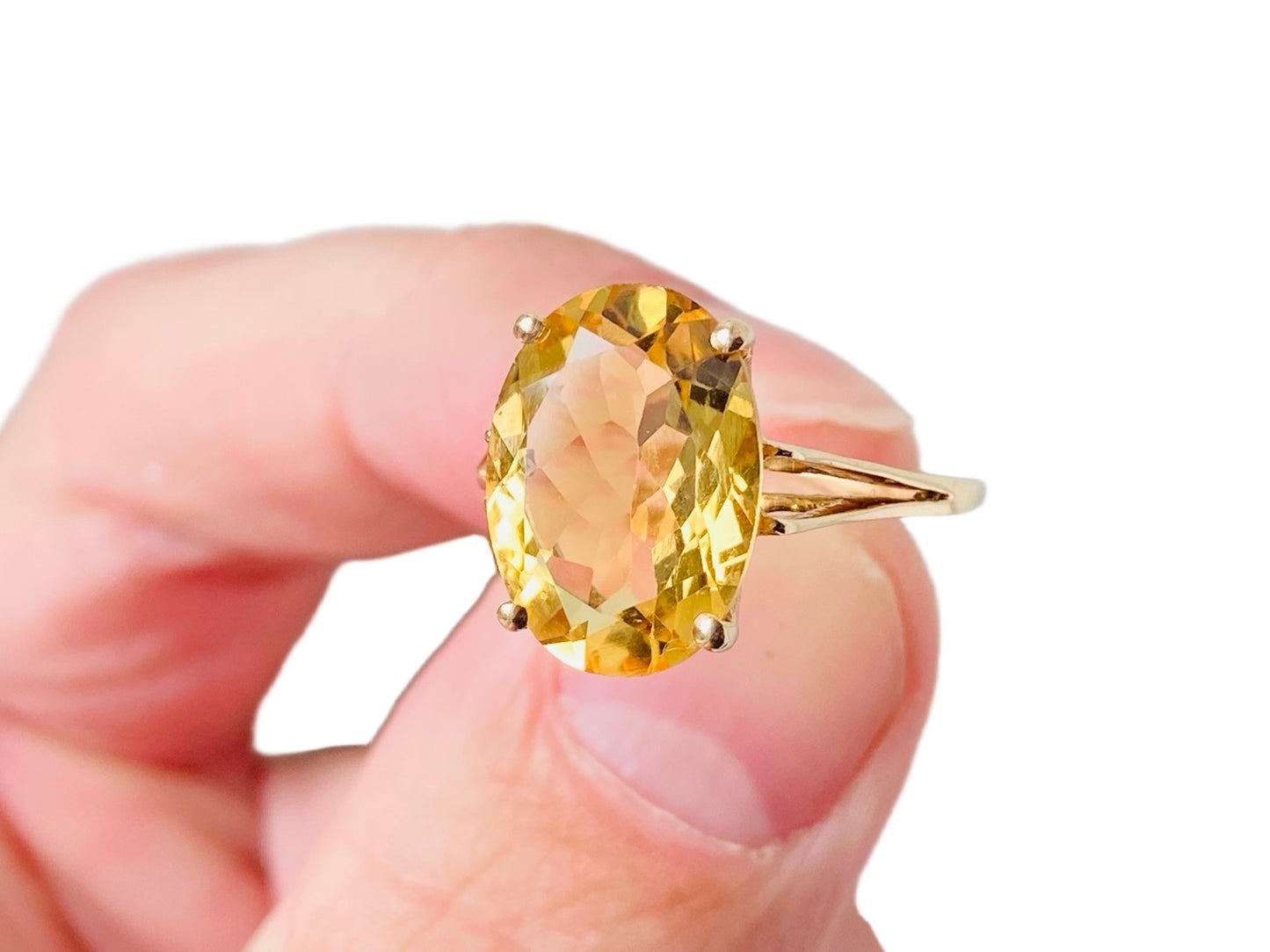9ct Gold Citrine Ring