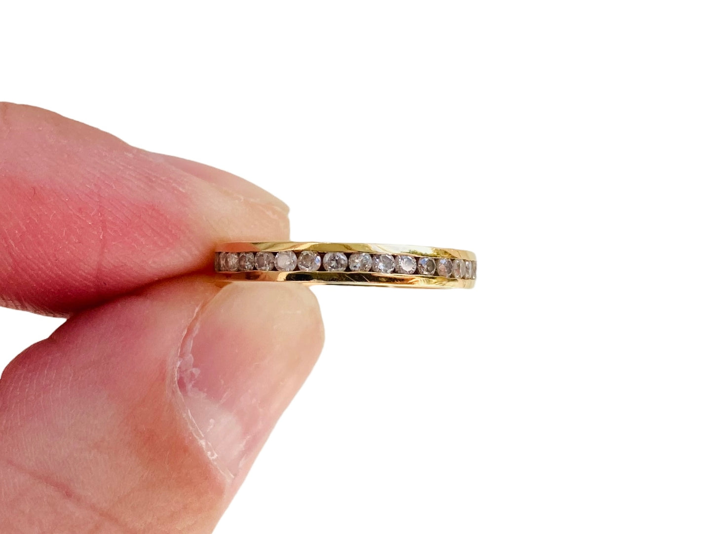 18ct Gold Full Diamond Band Ring
