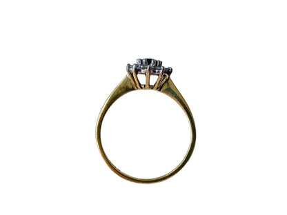 Vintage 18ct Gold Sapphire & Diamond Ring