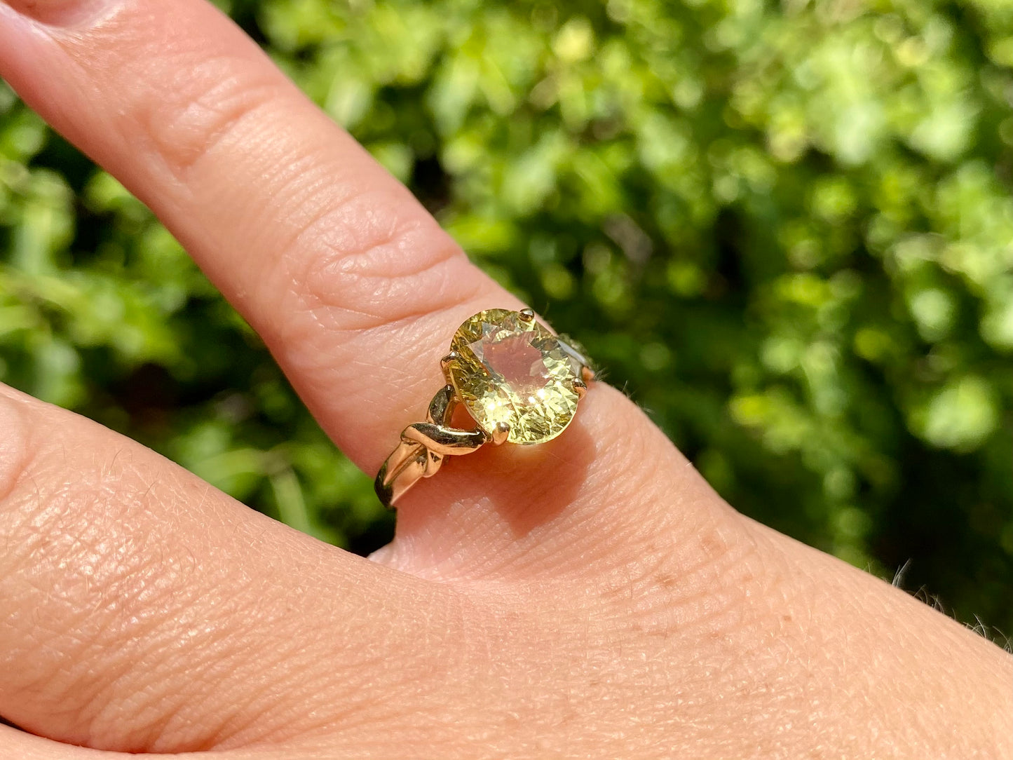 9ct Gold Lemon Quartz Ring