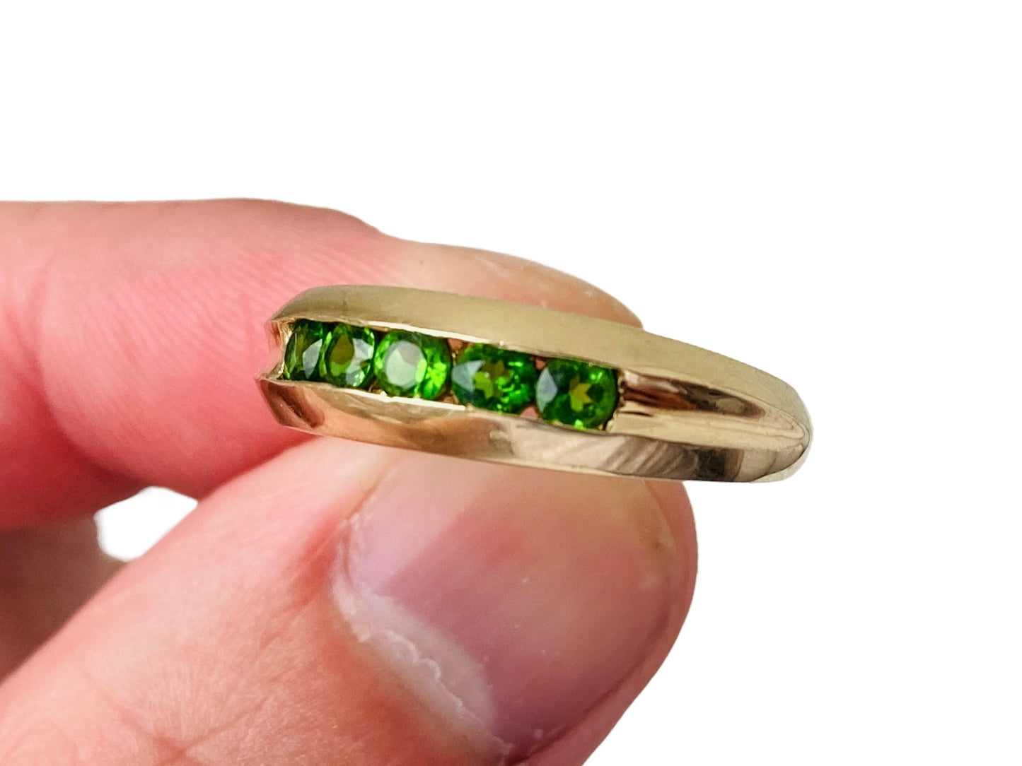 14ct Gold Diopside Dome Ring