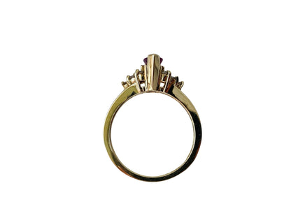 14ct Gold Ruby & Diamond Ring