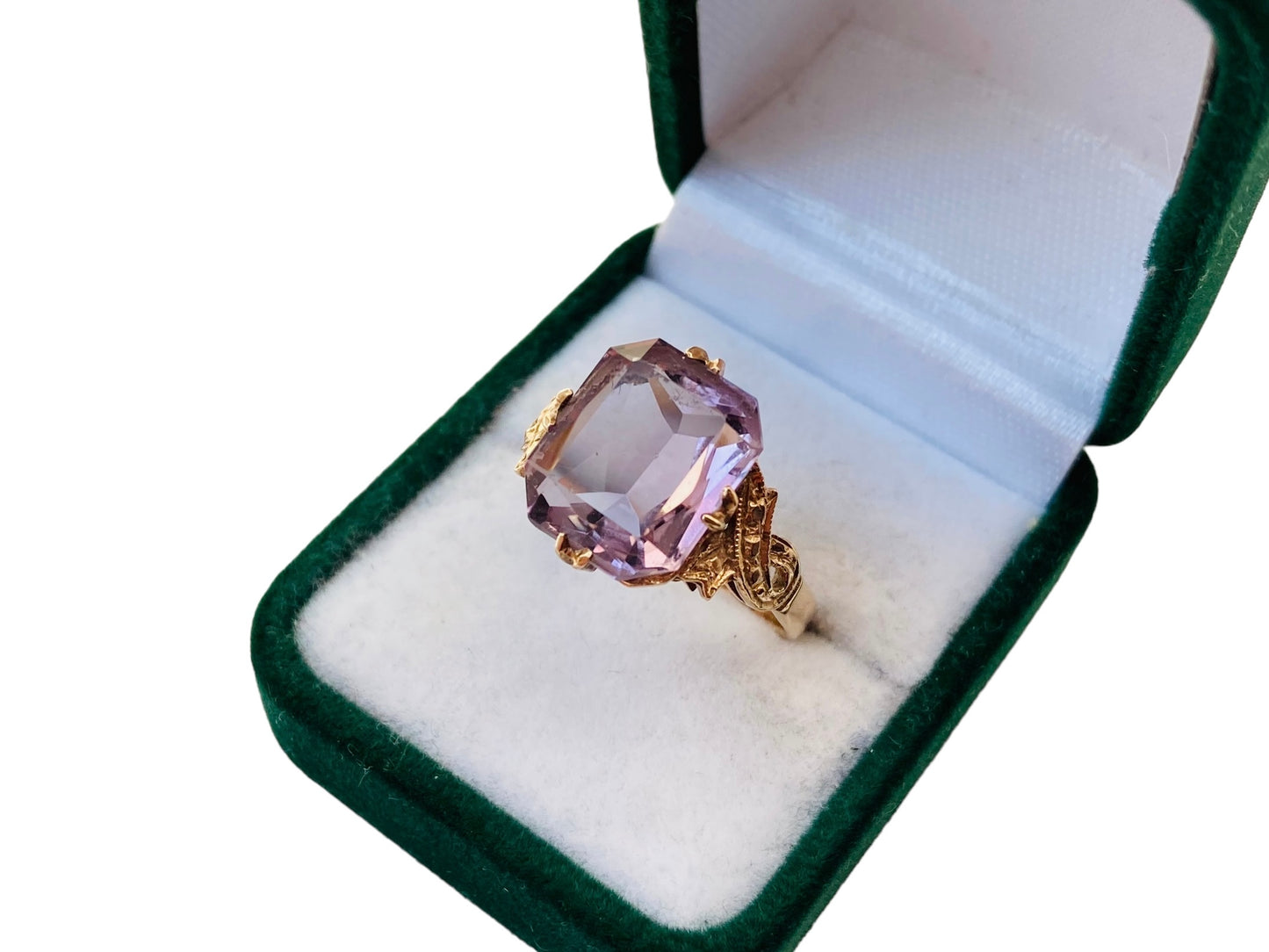 Vintage 9ct Gold Amethyst Ring