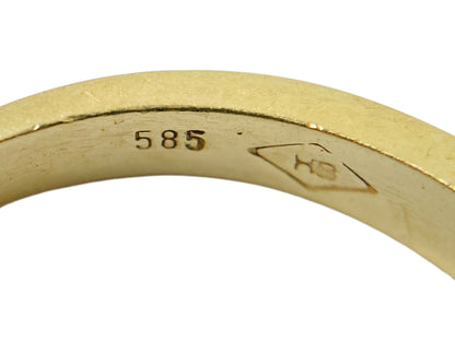 14ct Gold Emerald & Diamond Ring