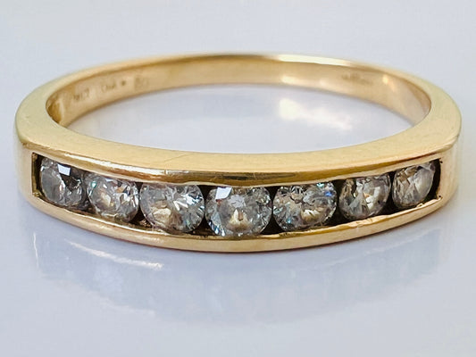 18ct Gold Seven-Stone Diamond Ring