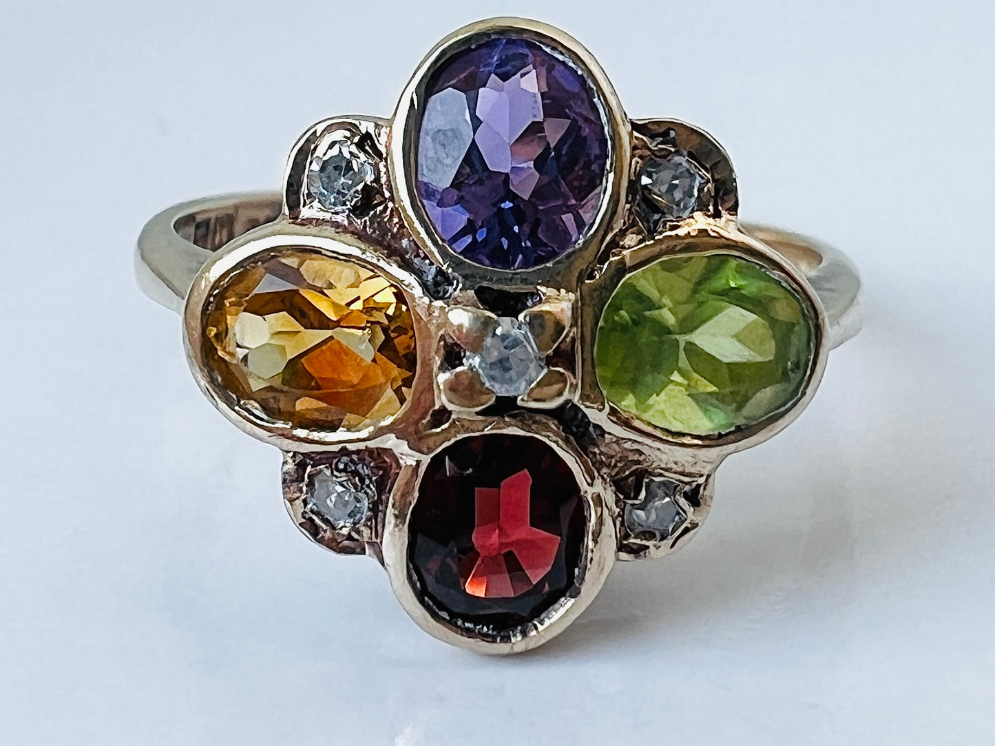 9ct Gold Multi-Gemstone Ring