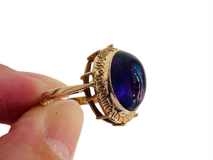 Vintage 9ct Gold Amethyst Ring