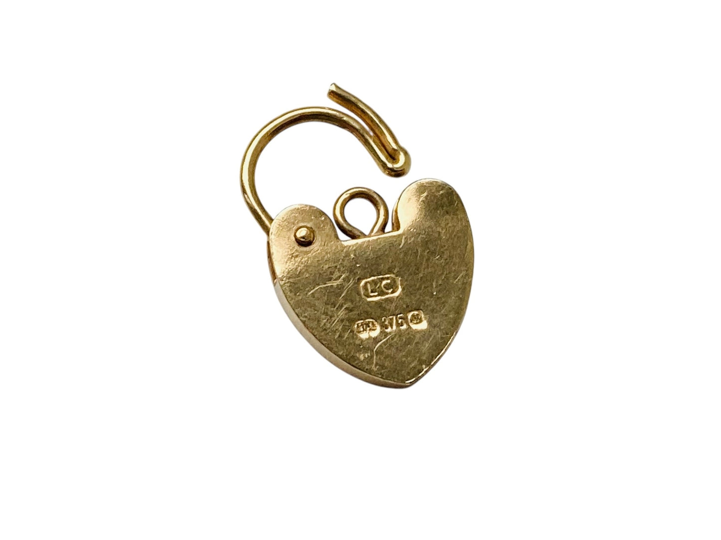 9ct Gold Heart Padlock Clasp