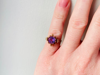 Vintage 9ct Gold Amethyst Ring