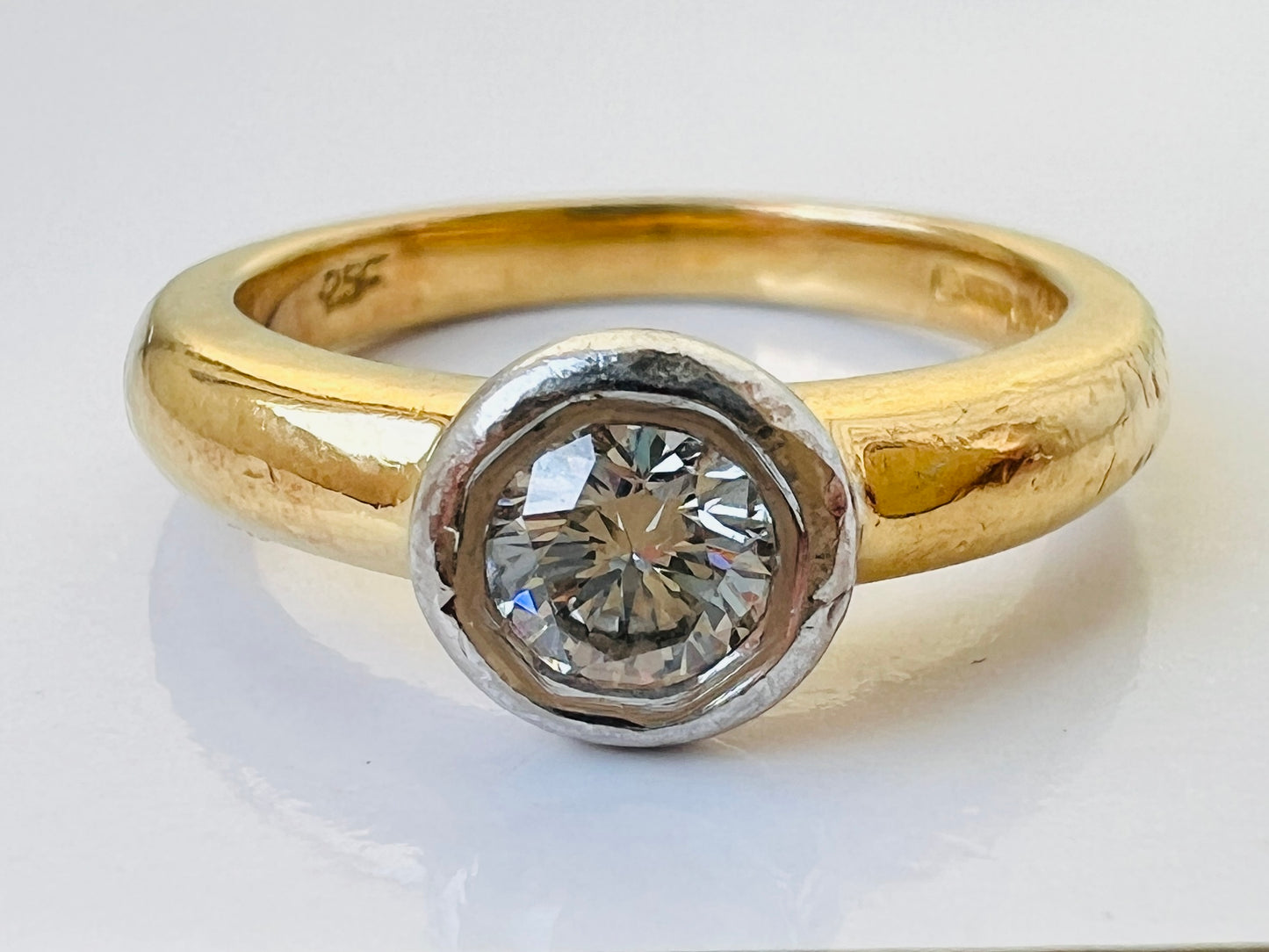 18ct Gold Diamond Solitaire Ring